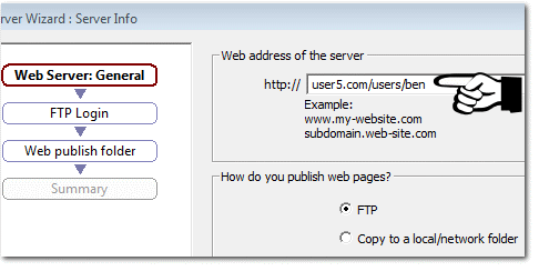sub folder web address